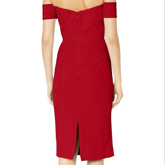 Dress the population - Garnet Dress Off the shoulder - Picture 2 of 4